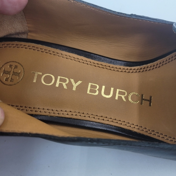 SOLD Tory Burch Women's Perfect Black Ruby Leather Loafer Size 5.5 - Picture 10 of 12
